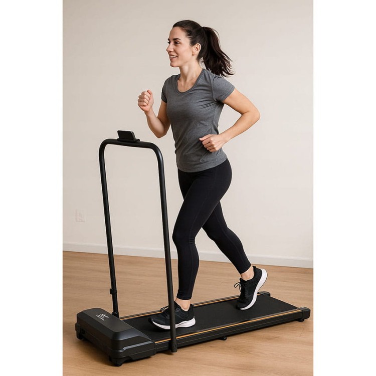 Bieżnia domowa elektryczna składana 6 km/h pod łóżko pilot rama sport100129.jpg