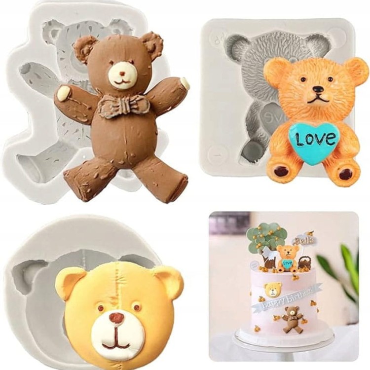 Zestaw 3 szt foremek silikonowych do fondantu misiów 3D.jpg