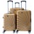 Zestaw 3 walizek podróżnych na kółkach Traveleo CF-ABS08GOL złote.jpg