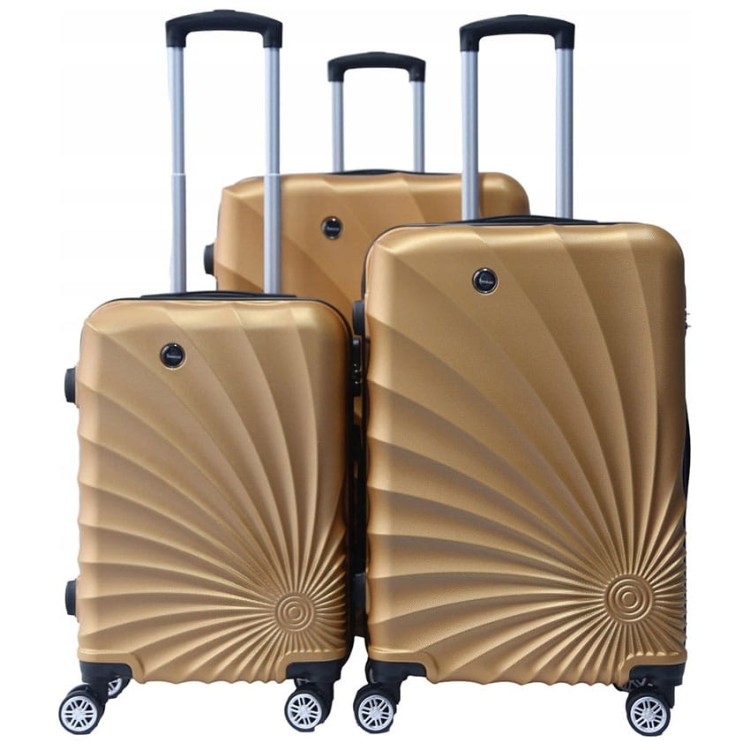 Zestaw 3 walizek podróżnych na kółkach Traveleo CF-ABS08GOL złote.jpg