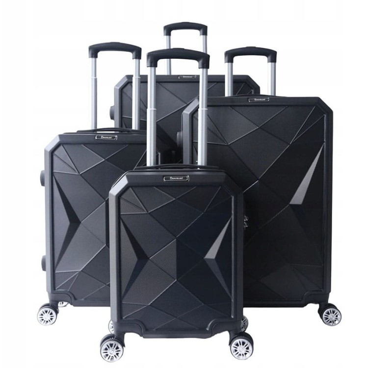 Zestaw 4 walizek podróżnych Traveleo CF-ABS43B czarne 45-55-65-75cm.jpg