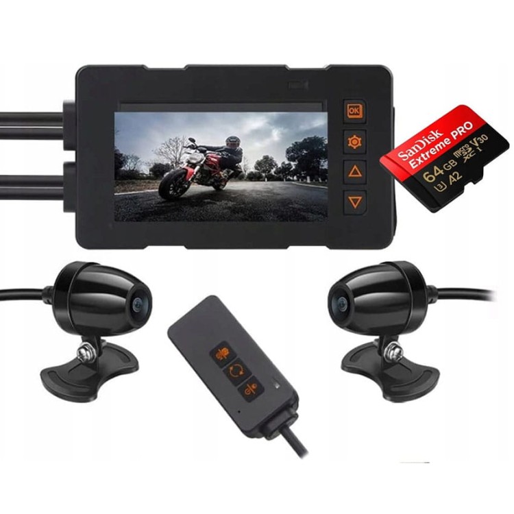 Kamera motocyklowa rejestrator jazdy przód i tył FullHD WiFi M7 +KARTA 64GB.jpg