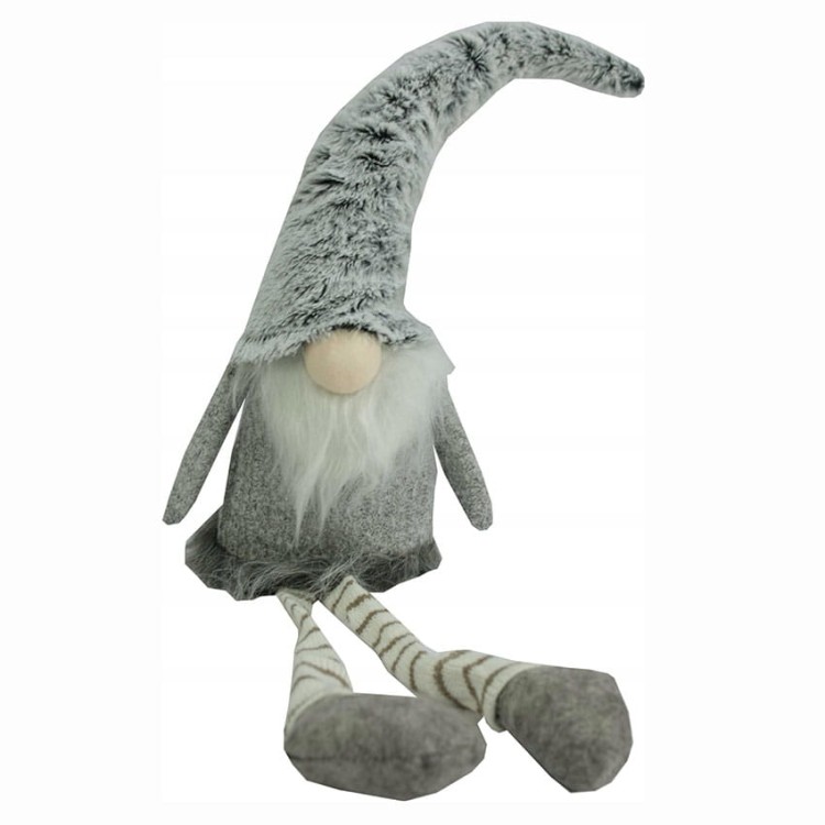 Uroczy świąteczny Skrzat Krasnal Mikołaj ozdoba świąteczna H40.jpg