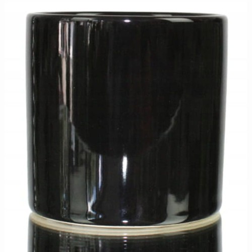 Doniczka osłonka walec kaktus kaktusówka czarna.jpg