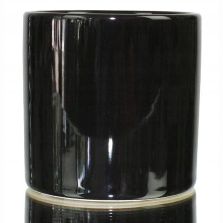 Doniczka osłonka walec kaktus kaktusówka czarna.jpg