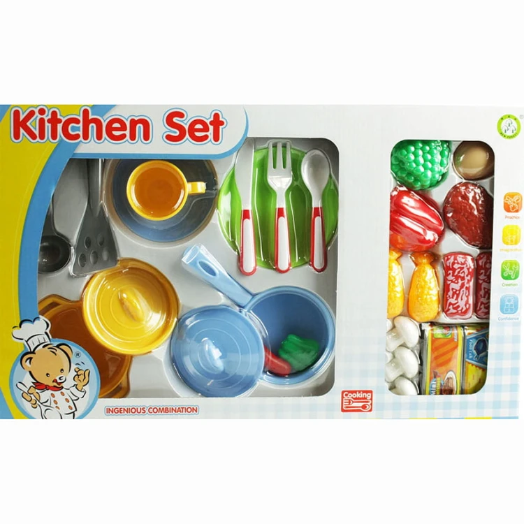 Zestaw kuchenny dla dzieci naczynia do kuchni produkty 27 el. Kitchen Set .jpg