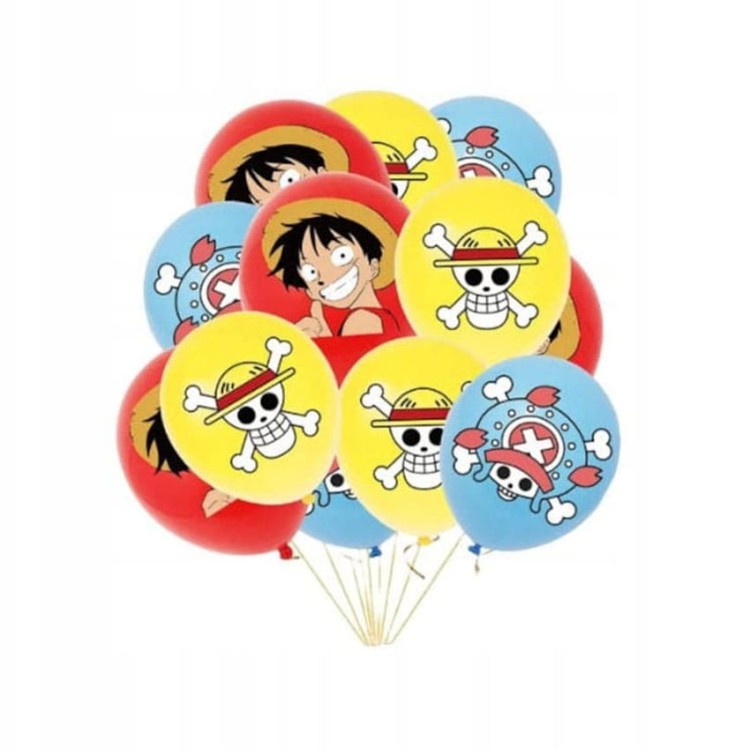 Dekoracja urodzinowa balony baner One Piece Załoga Słomkowego Kapelusza.jpg