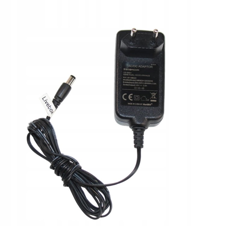 Zasilacz Ładowarka DC 12V 2A 24W Sagemcom NBSE24120200HE 5.5/2.5 kabel 2m.jpg