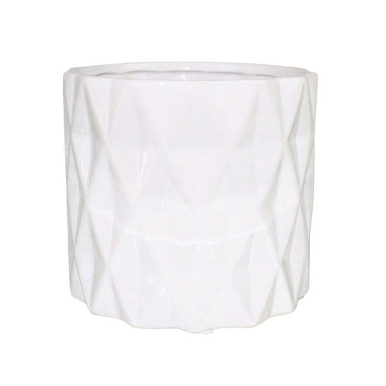 Doniczka osłonka biała cylinder Ø14 DEcodomi.jpg