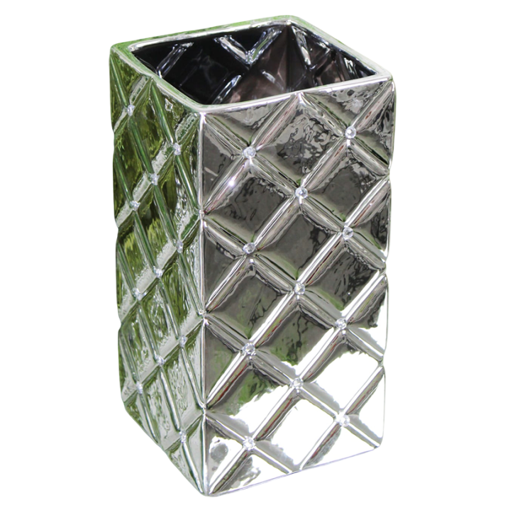 Wazon srebrny glamour ceramika H26.png