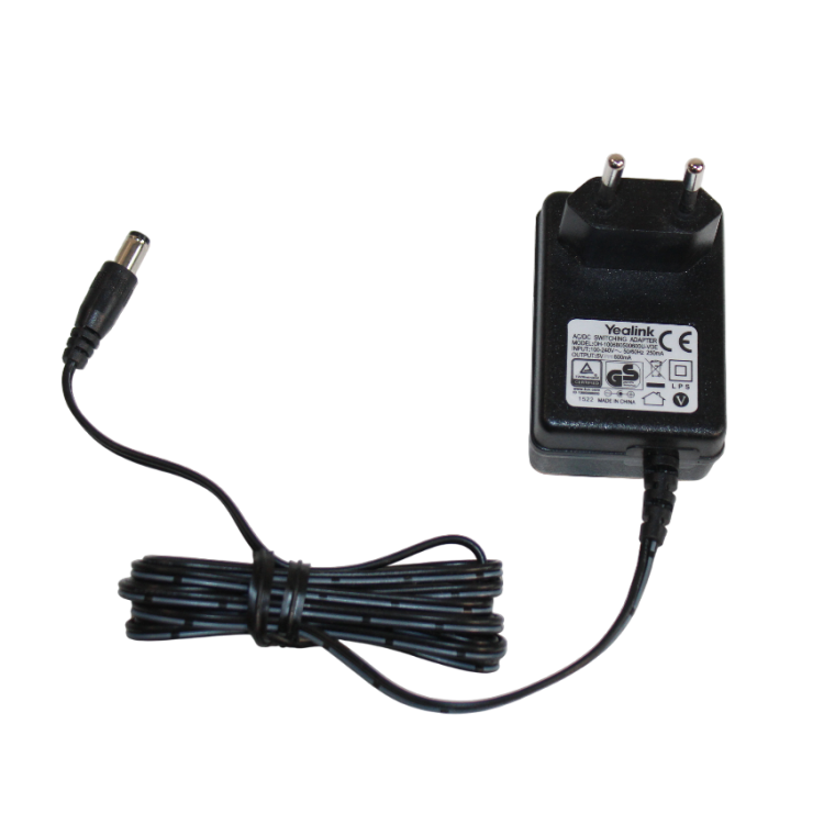 Zasilacz Ładowarka DC 5V 600mA 3W 5.5/2.1 Yealink.png