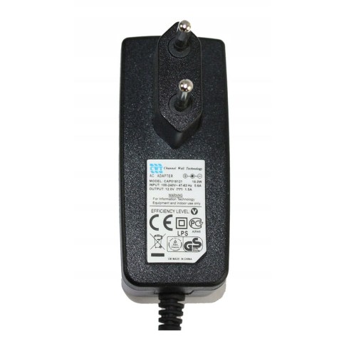 Zasilacz Ładowarka 12V 1.5A DC 5.5/2.5 18W CWT CAP018121.jpg
