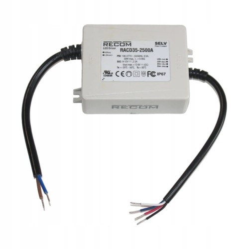 Led driver sterownik 9-12V 2.5A 30W max RECOM RACD35-2500A.jpg