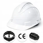 Kask Ochronny BHP Roboczy Budowlany Hełm Lekki Daszek 4 punkty biały