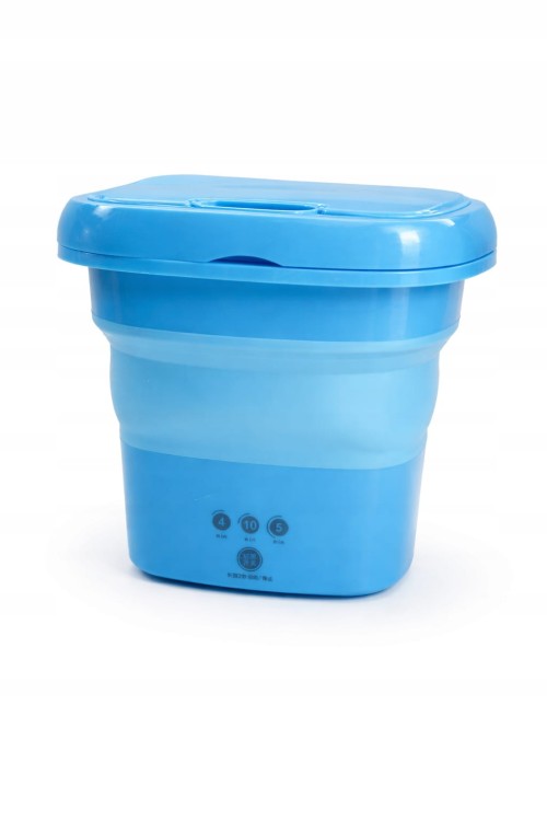 Mini Pralka Turystyczna Automatyczna Składana 8L 30W Podróżna Kompaktowa 0.8kg.jpg