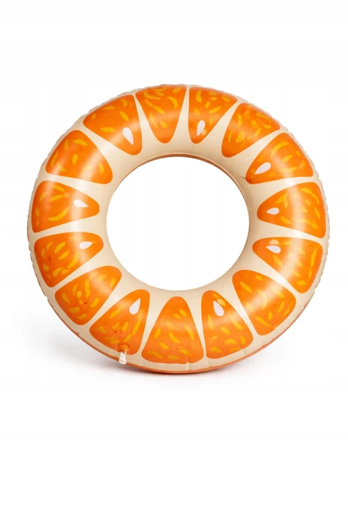 Koło dmuchane do pływania materac wodny leżak wodny POMARAŃCZ do WODY 75 cm.jpg