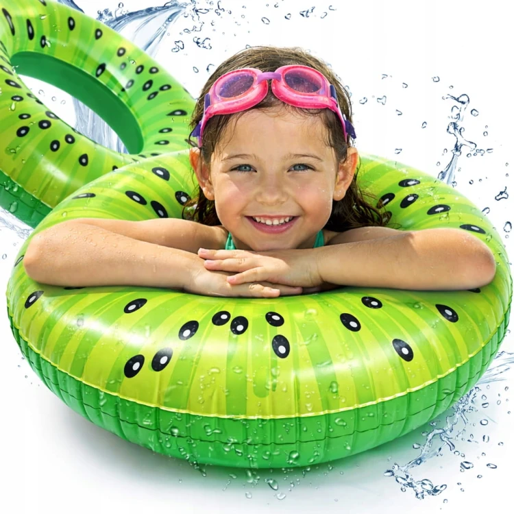 Koło dmuchane do pływania materac wodny leżak wodny KIWI do WODY 75 cm.jpg
