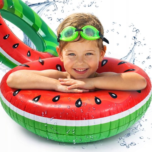 KOŁO DMUCHANE DO PŁYWANIA MATERAC DMUCHANY LEŻAK WODNY ARBUZ DO WODY 75 CM.jpg