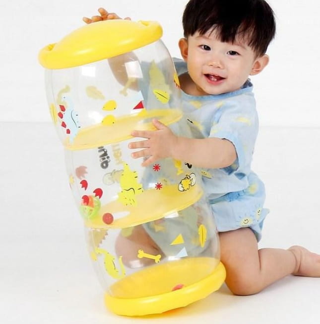 Nadmuchiwana rolka dla dzieci z piłeczkami zabawka rozwojowa edukacyjna.jpg