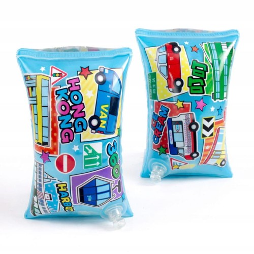 Nadmuchiwane rękawki do pływania dla dzieci kolorowe autka 1-3 lat.jpg