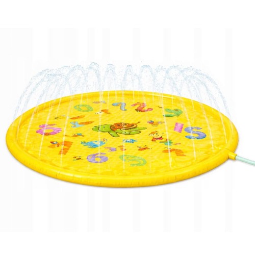 Mata wodna ogrodowa zraszacz fontanna kurtyna wodna 170cm żółta.jpg