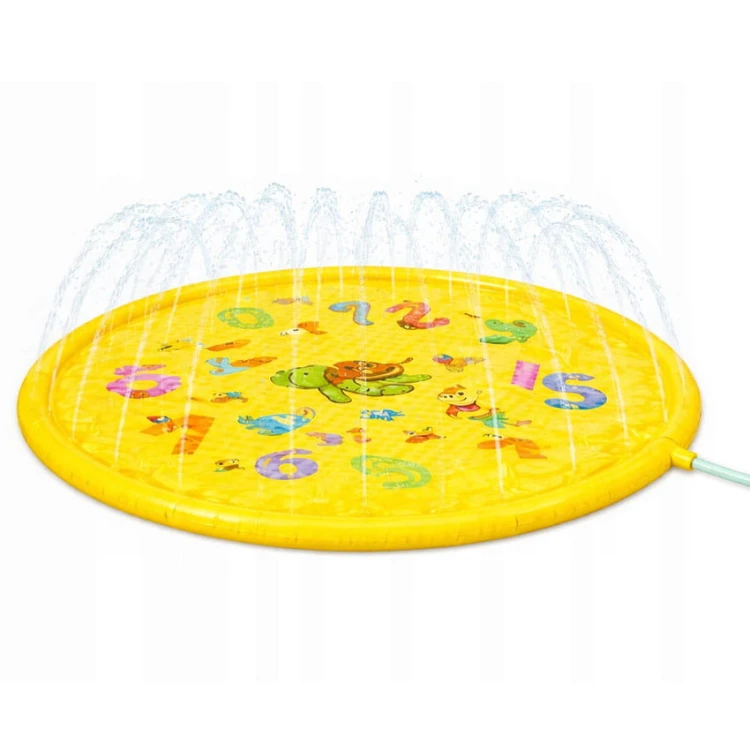 Mata wodna ogrodowa zraszacz fontanna kurtyna wodna 170cm żółta.jpg