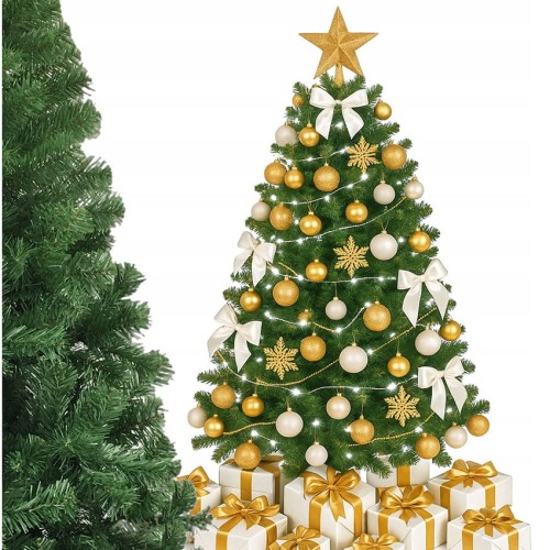 CHOINKA 150 cm SZTUCZNA JODŁA KLASYCZNA JAK ŻYWA + STOJAK AUTOMAT HBRT.jpg