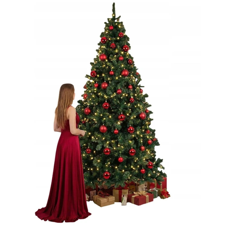 MEGA WIELKA CHOINKA SZTUCZNA 300cm GĘSTA JODŁA ŚWIERK JAK ŻYWA +STOJAK.jpg