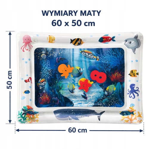 Mata Wodna Sensoryczna dla Niemowląt 60x50 cm.jpg