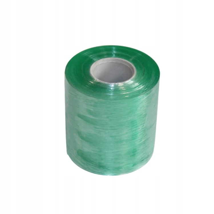 Folia PVC 6cm do owijania przewodów, złączy i akcesoriów 240g Taśma zielona.jpg