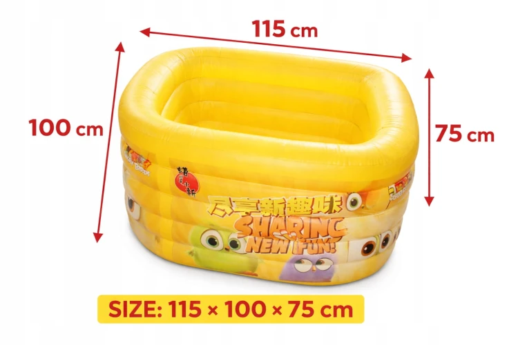 Pompowany BASENIK na kolorowe piłeczki SUCHY BASEN 115x100x75 cm.jpg