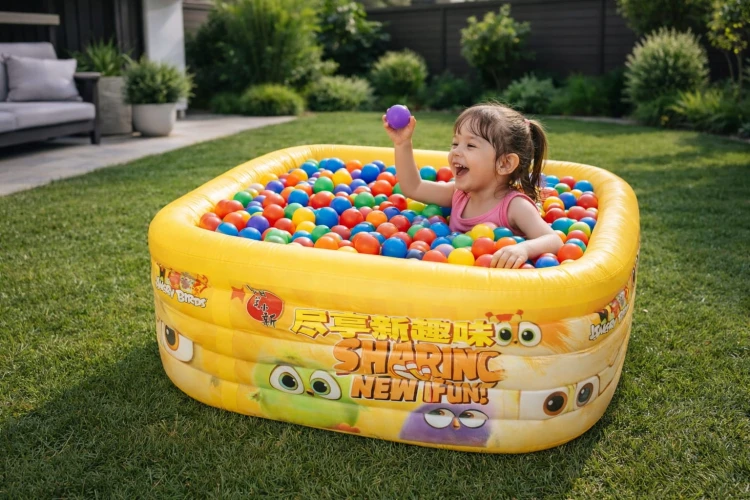 Pompowany BASENIK na kolorowe piłeczki SUCHY BASEN 115x100x75 cm.jpg