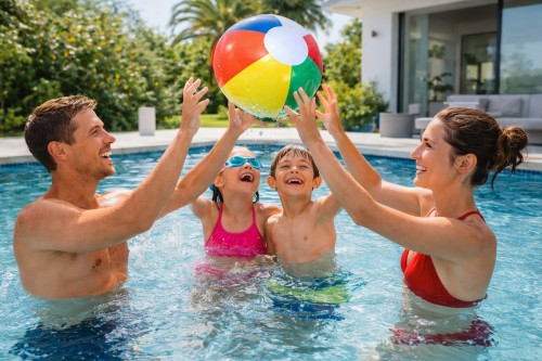 Piłka Plażowa Na Basen Plażę Dmuchana Kolorowa 30 cm.jpg