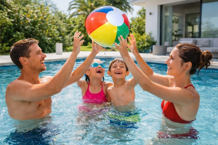 Piłka Plażowa Na Basen Plażę Dmuchana Kolorowa 30 cm.jpg