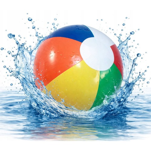 Piłka Plażowa Na Basen Plażę Dmuchana Kolorowa 30 cm.jpg