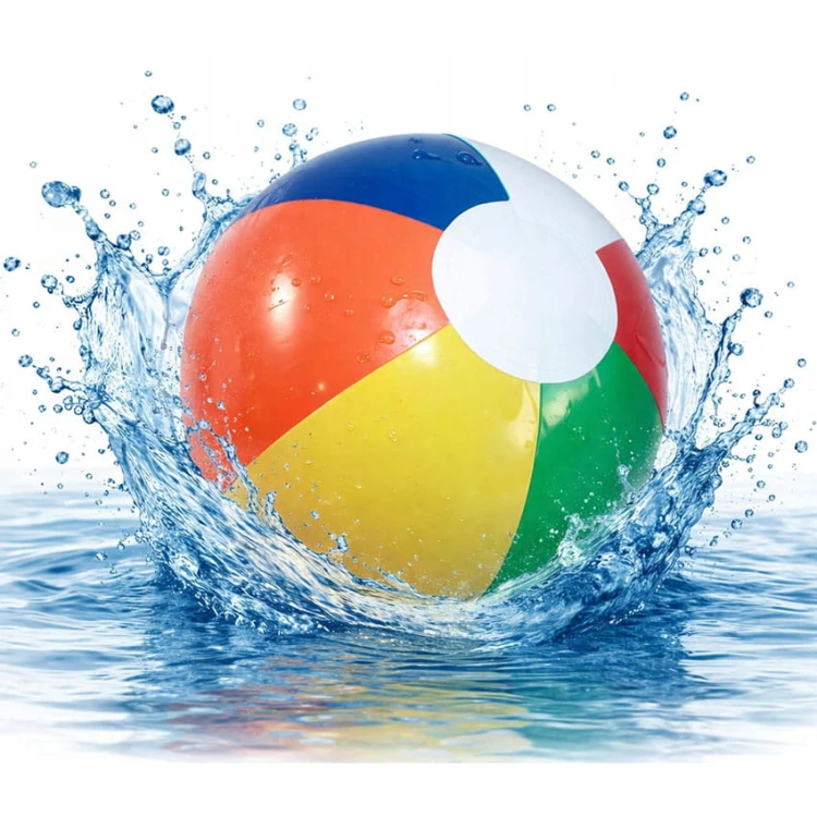 Piłka Plażowa Na Basen Plażę Dmuchana Kolorowa 30 cm.jpg