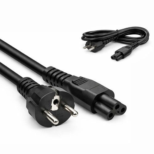 Kabel zasilający Przewód Koniczynka C5 230V Laptopa Zasilacza PREMIUM 1.5m.jpg