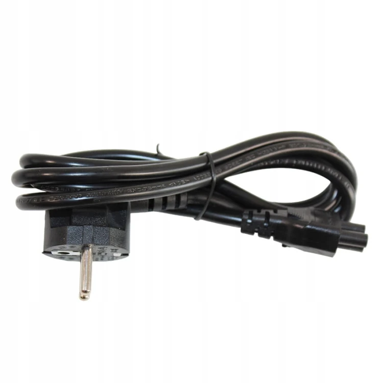 Kabel zasilający Przewód Koniczynka C5 230V Laptopa Zasilacza PREMIUM 1.5m.jpg