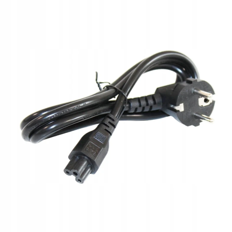 Kabel zasilający Przewód Koniczynka C5 230V Laptopa Zasilacza PREMIUM 1.5m.jpg