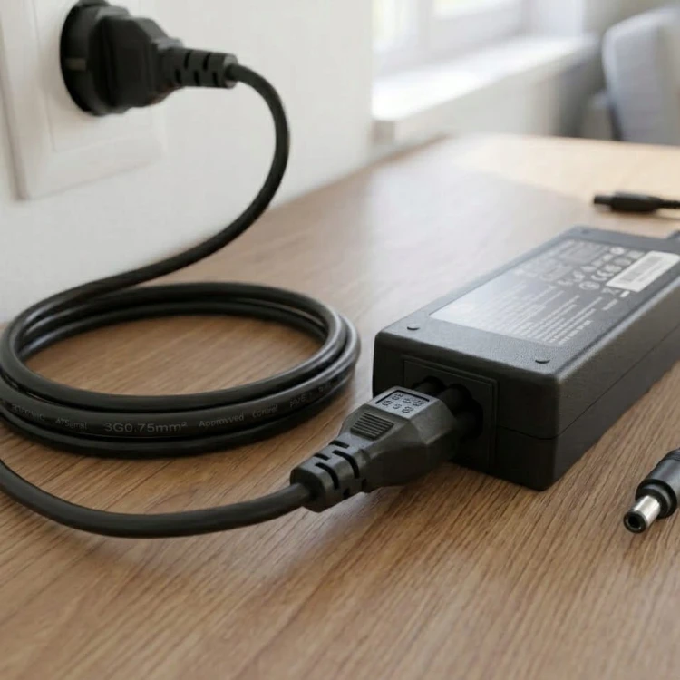 Kabel zasilający Przewód Koniczynka C5 230V Laptopa Zasilacza PREMIUM 1.5m.jpg