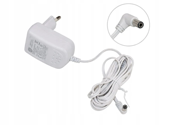 Zasilacz Ładowarka DC 7.5V 400mA 3W DC 5.5/2.1 do urządzeń kabel 2.8 m.jpg