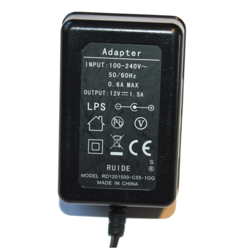 Zasilacz Ładowarka DC LED 18W 12V 1.5A 5.5/2.1 RUIDE RD1201500-C55-1OG.png