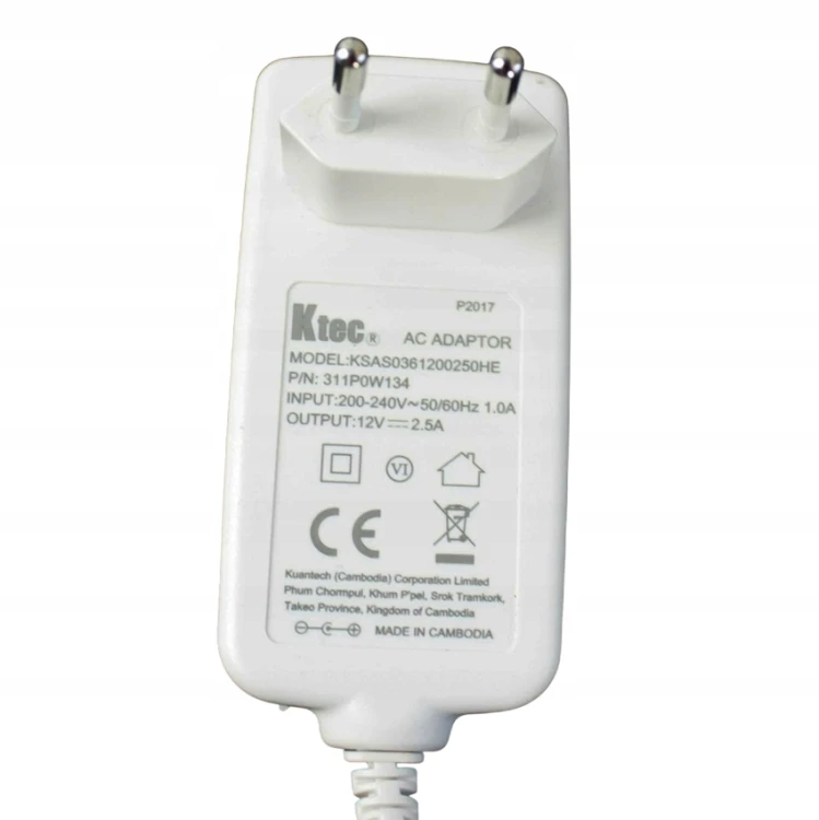 Zasilacz Ładowarka 12V 2.5A 2500mA 30W DC 5.5/2.5 do taśm diod LED.jpg