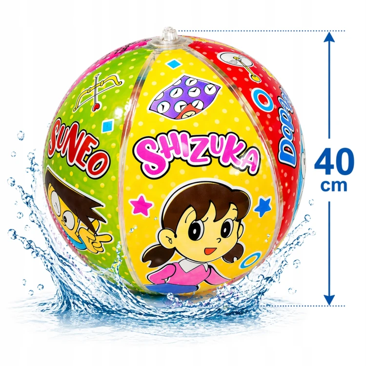 PIŁKA PLAŻOWA 40 cm Wielokolorowa na Basen Plażę Ogród dla Dzieci.jpg