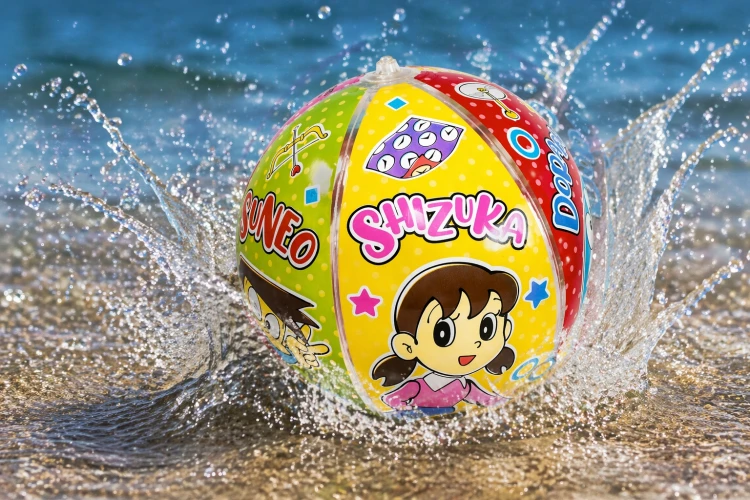 PIŁKA PLAŻOWA 40 cm Wielokolorowa na Basen Plażę Ogród dla Dzieci.jpg