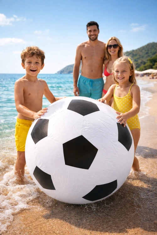 PIŁKA DMUCHANA PIŁKA NOŻNA Duża 90 cm na Plażę Basen Ogród Dekoracja.jpg