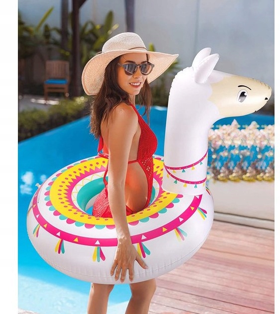 Dmuchane koło do pływania LAMA Basen Plaża.jpg