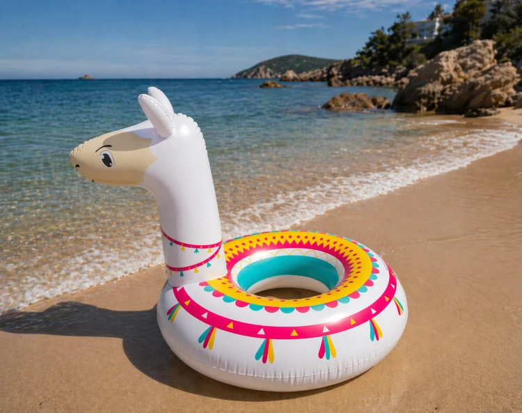 Dmuchane koło do pływania LAMA Basen Plaża.jpg