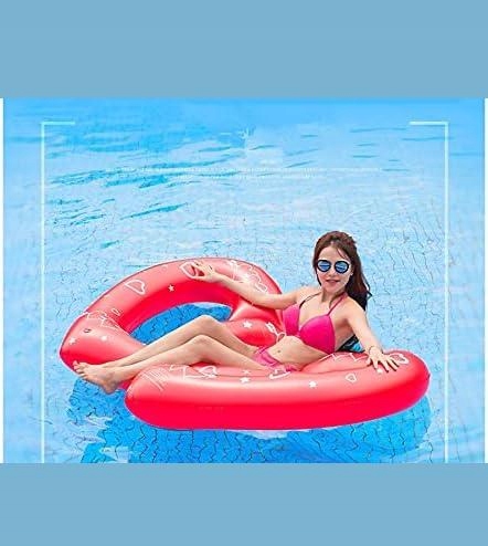 MATERAC dmuchany serce do pływania koło 160 cm piękny wzór .jpg