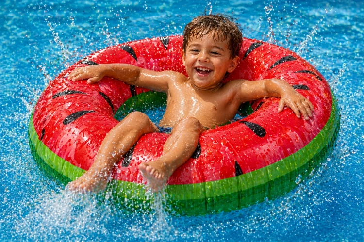 KOŁO DMUCHANE DO PŁYWANIA ARBUZ PONTON WATERMELON 80 CM BASEN PLAŻA.jpg